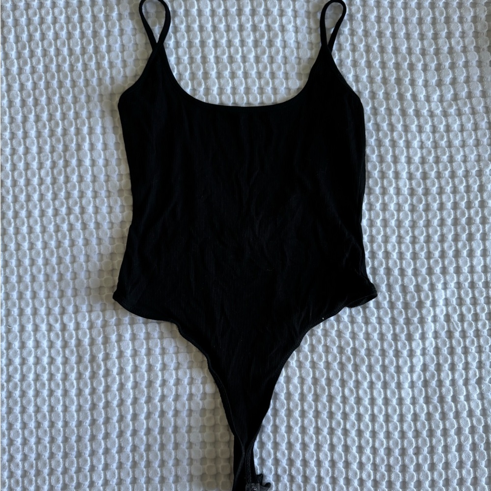 High Leg Ribbed Bodysuit